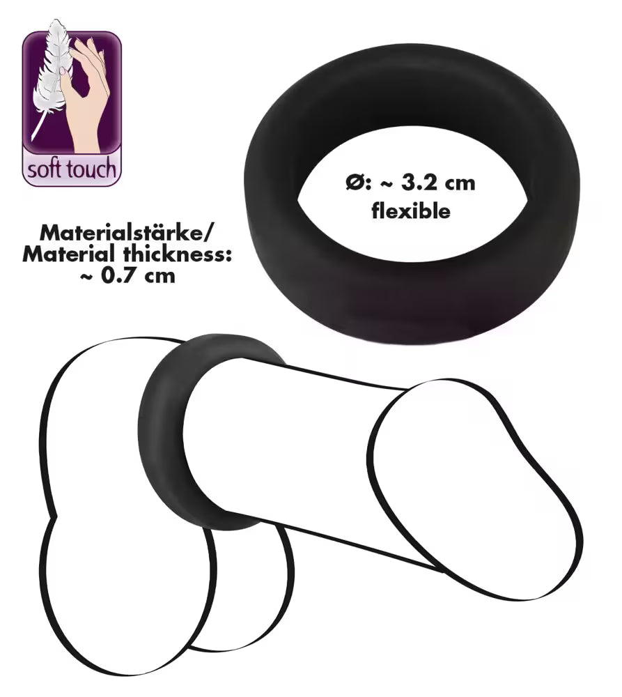 Wide Soft Touch Penis Ring