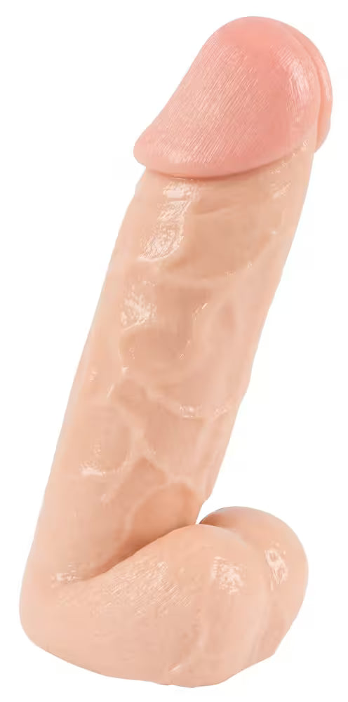 Extra-thick realistic dildo with suction cup base