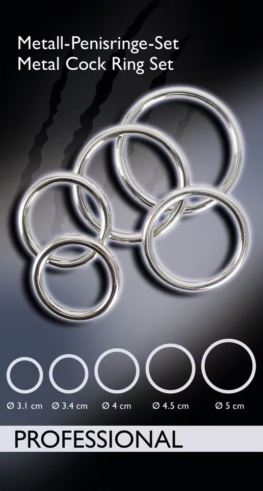 Steel penis/testicle rings