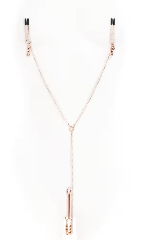 Sensual rose gold chains
