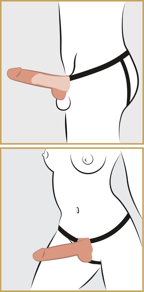 Fetish Fantasy 21.6cm hollow natural dildo