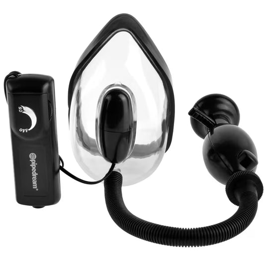 Vaginal suction cup with pump & vibrating egg