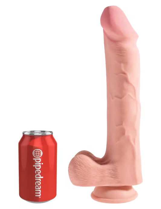 Realistic 26.7 cm dildo "soft shell, hard core"