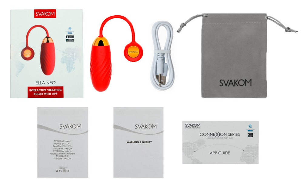 Ella Neo SVAKOM red vibrating egg