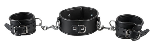 ZADO leather collar and handcuffs