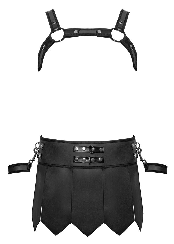 Svenjoyment Bondage Men's Skirt + Chest Harness