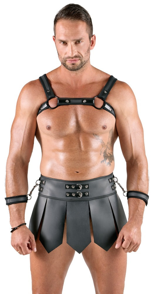 Svenjoyment Bondage Men's Skirt + Chest Harness