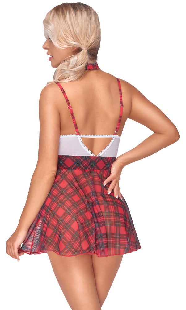 Cottelli Costumes Checkered Dress