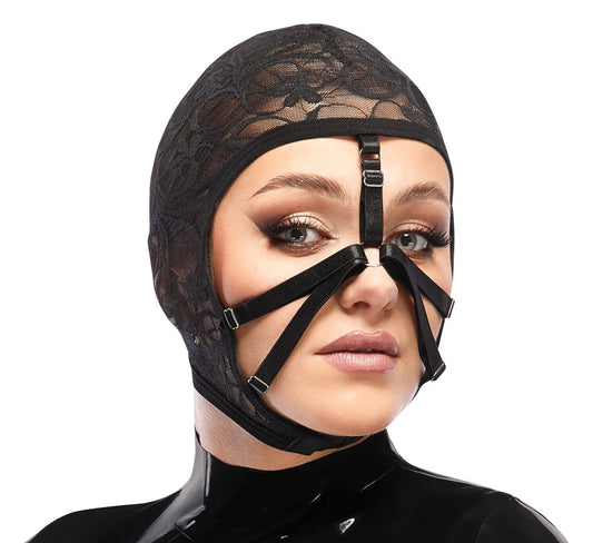 Bad Kitty Black Lace Head Mask