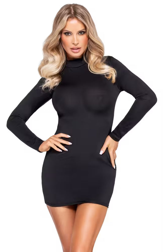 Long-sleeved mini dress