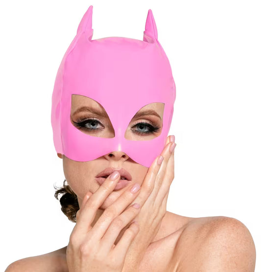 Pink lacquered half-mask