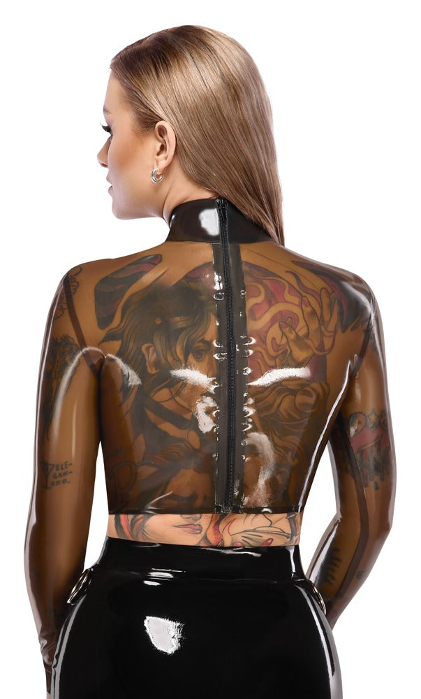 LATE X latex shirt