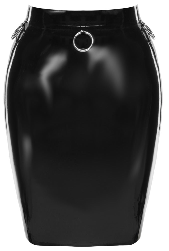LATE X latex skirt
