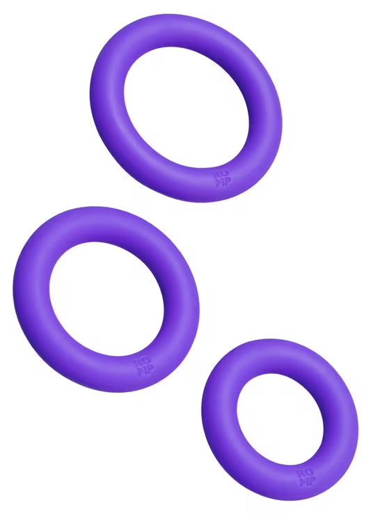 Set of three expandable rings