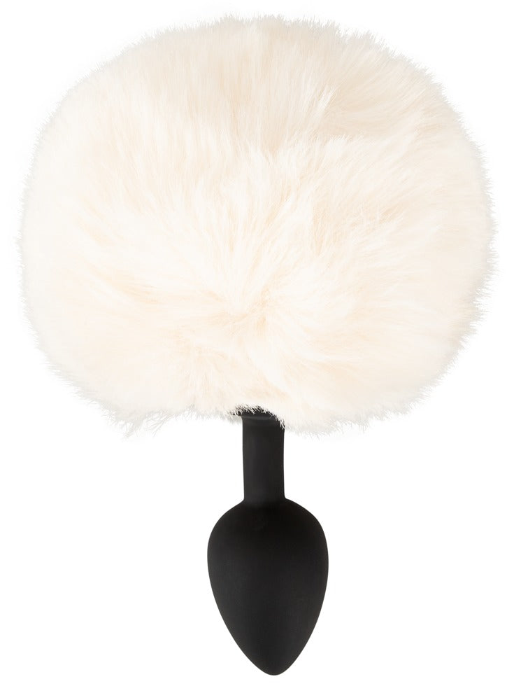 Fluffy tail plug white S You2Toys