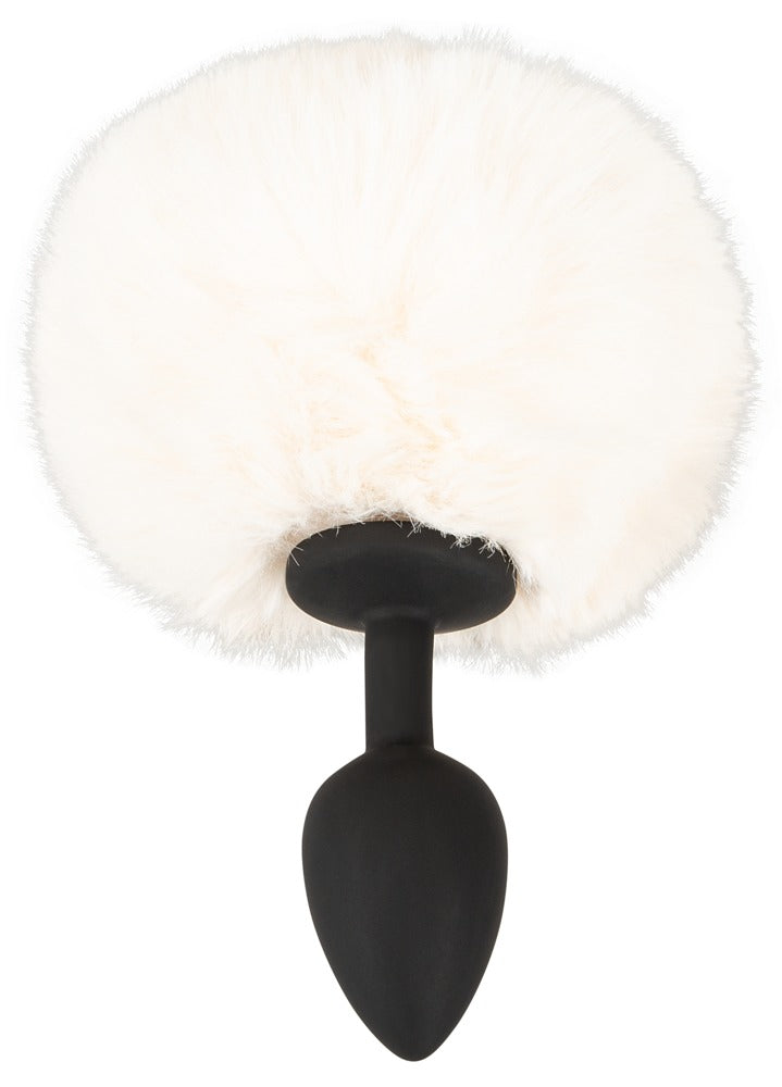 Fluffy tail plug white S You2Toys
