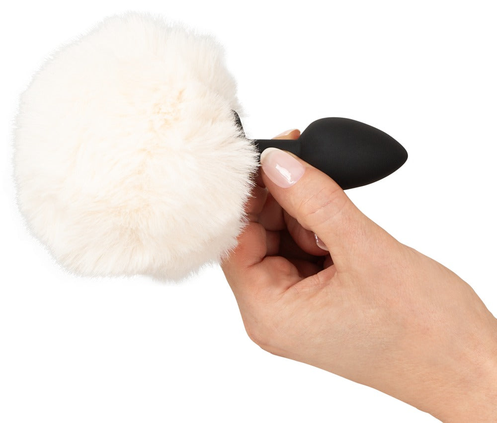 Fluffy tail plug white S You2Toys