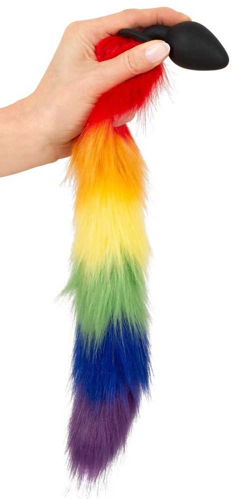 Fluffy tail plug rainbow You2Toys