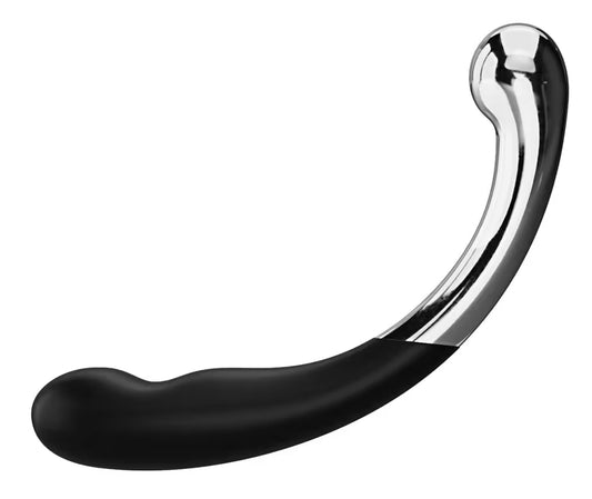 Double-sided dildo, metal & silicone