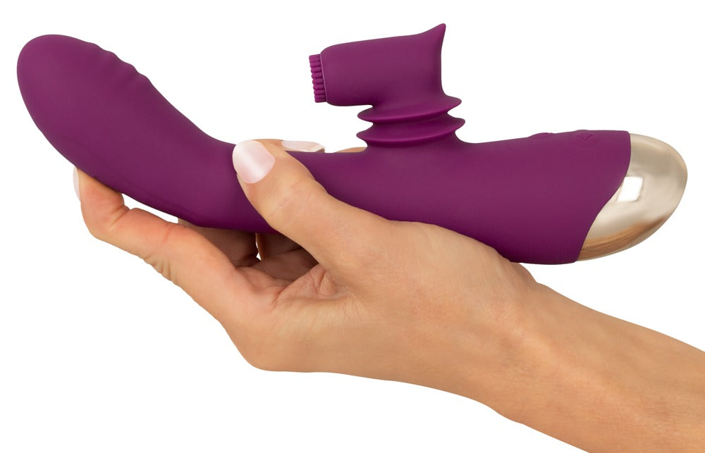Javida 2-function vibrator with mobile clitoral tease