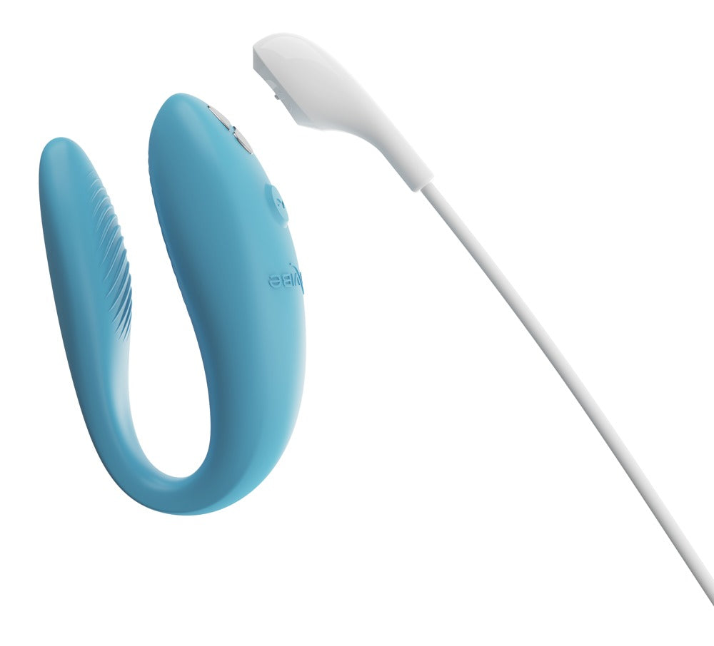 We-Vibe Sync Go Flexible Couple Vibrator in Turquoise
