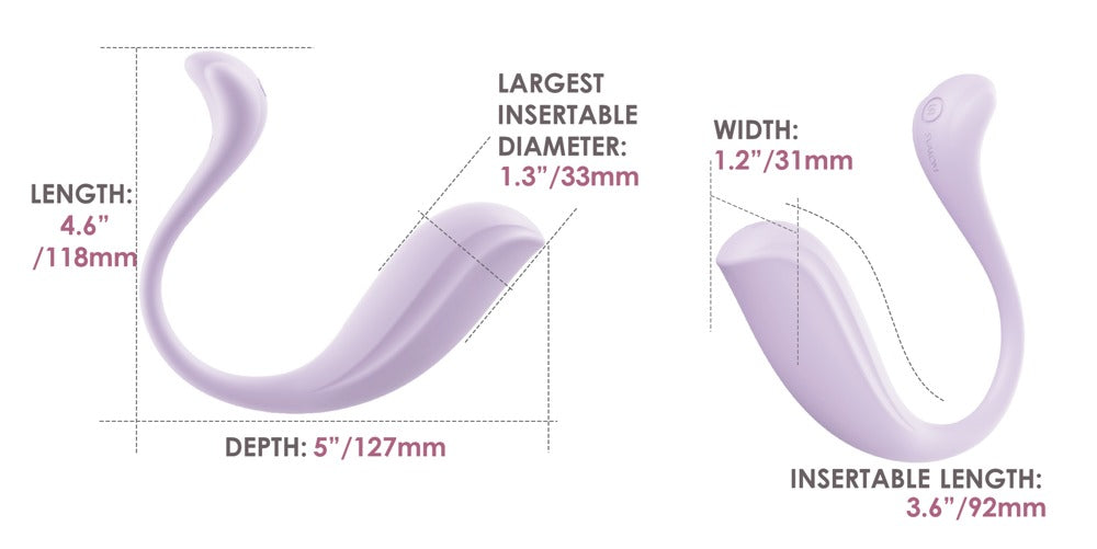 Phoenix Neo 2 vibrating egg from SVAKOM purple