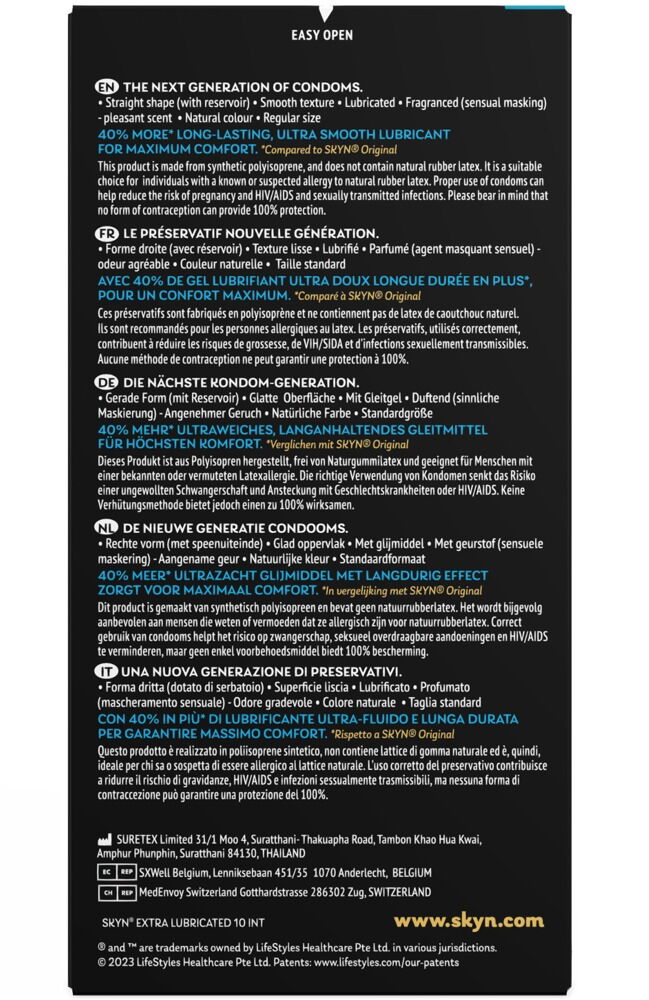 Manix Skyn ​​Extra Lubricated 10