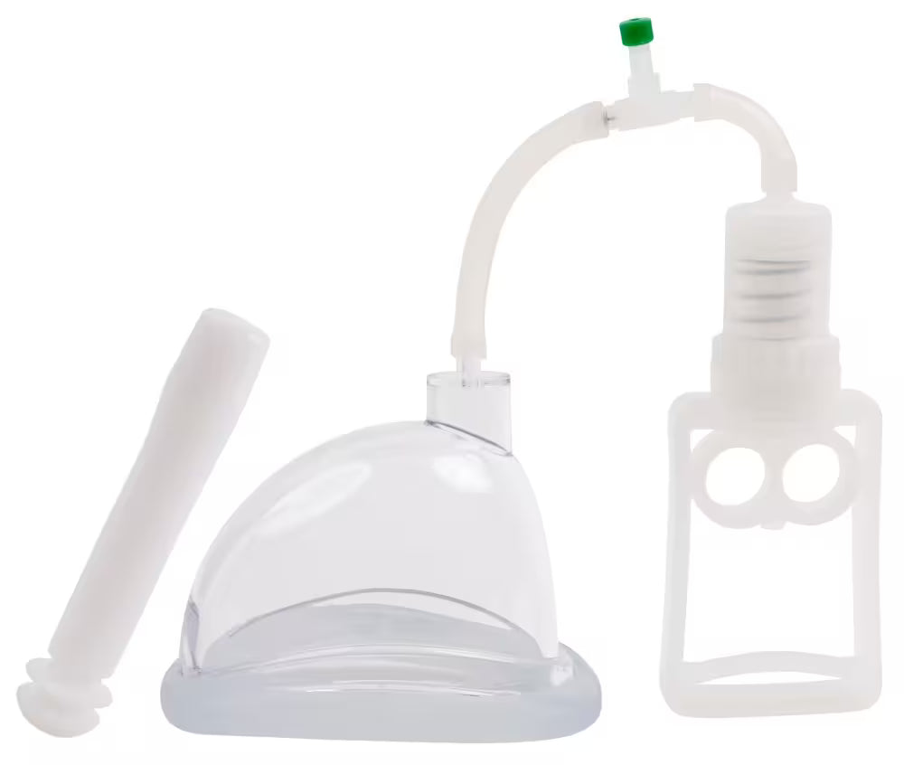 Professional vaginal pump with piston handle