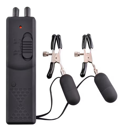 Vibrating nipple clamps