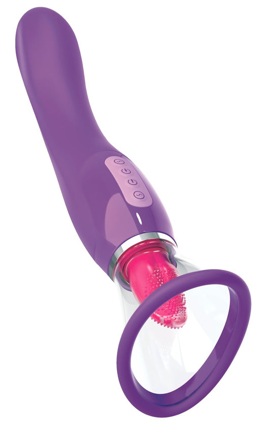 Fantasy For Her Suction Cup Vibrator and Tongue Simulator