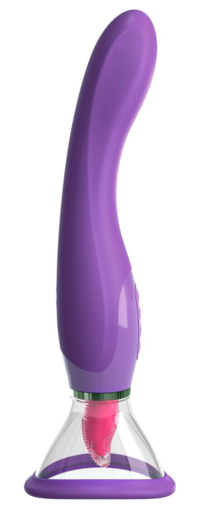 Fantasy For Her Suction Cup Vibrator and Tongue Simulator