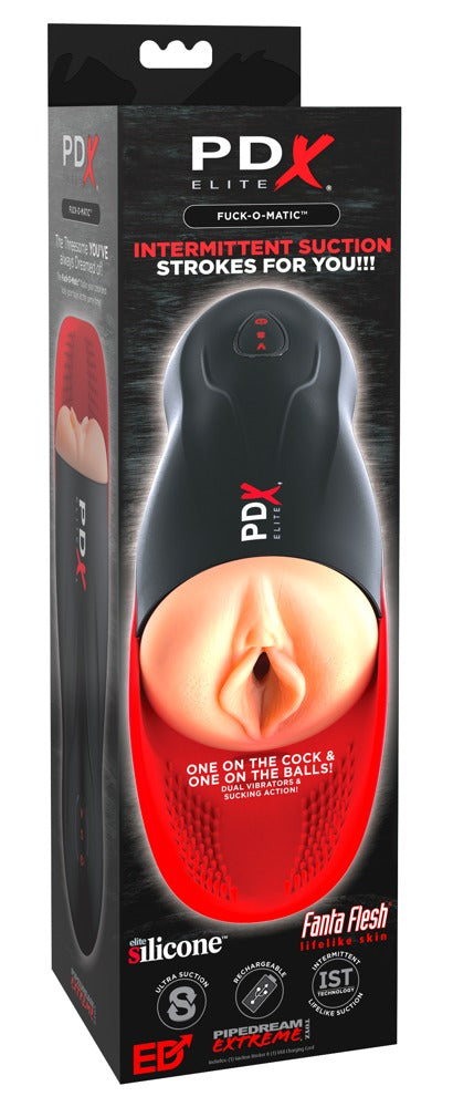 PDX Elite Fuck-O-Matic Masturbator with Testicle Stimulator