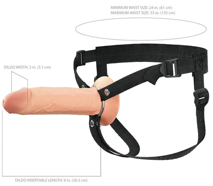 Hollow Strap-On 8.5" - Fantasy X-tensions Elite