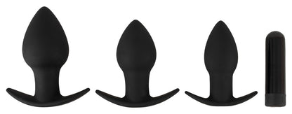 Black Velvets Vibrating Anal Plug Set