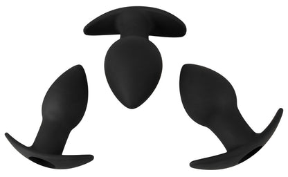 Black Velvets Vibrating Anal Plug Set