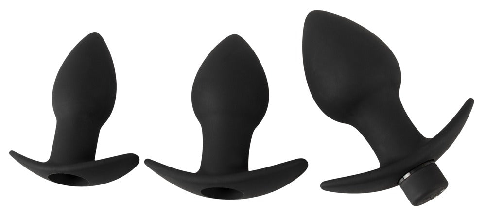 Black Velvets Vibrating Anal Plug Set