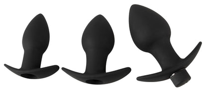Black Velvets Vibrating Anal Plug Set