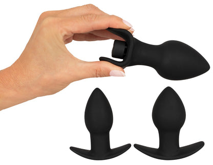Black Velvets Vibrating Anal Plug Set