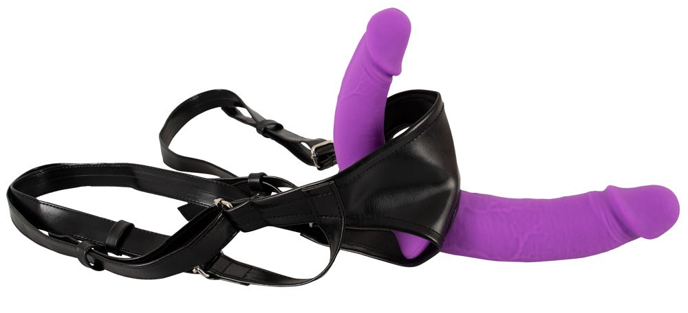 Sweet Smile Double Dildo Strap-On Thong