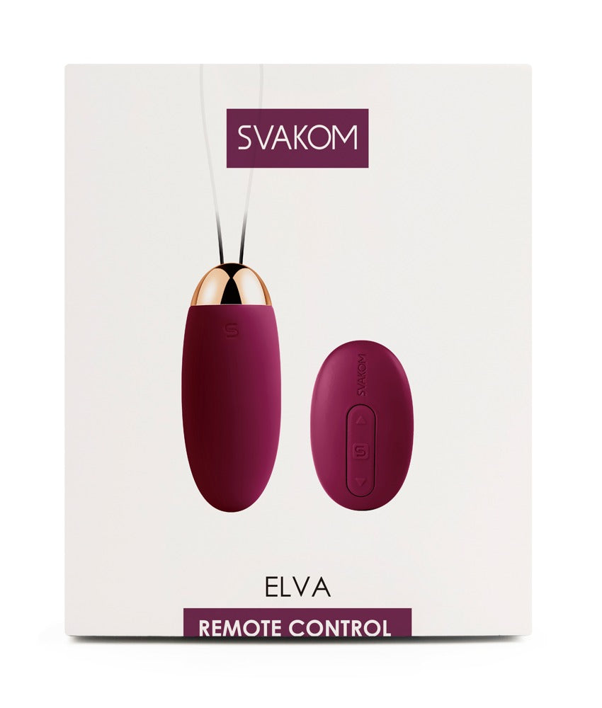 Elva SVAKOM purple vibrating egg