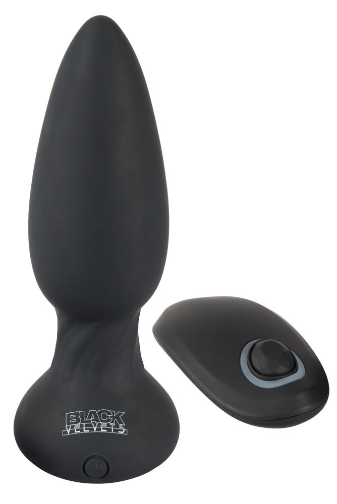 RC Black Velvets Rotating Vibrating Butt Plug
