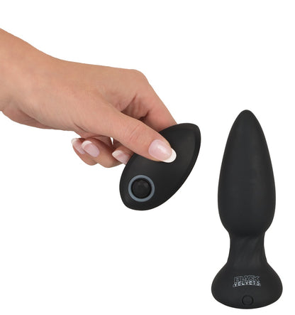 RC Black Velvets Rotating Vibrating Butt Plug