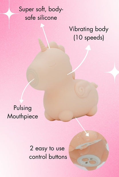 Heart Throb Unicorn Vibrator
