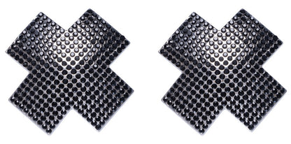 Black cross nipple jewelry