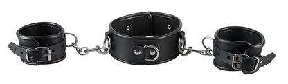 ZADO leather collar and handcuffs