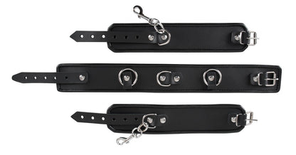 ZADO leather collar and handcuffs