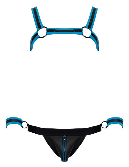 Svenjoyment Bondage Men's Black/Blue Bondage Set