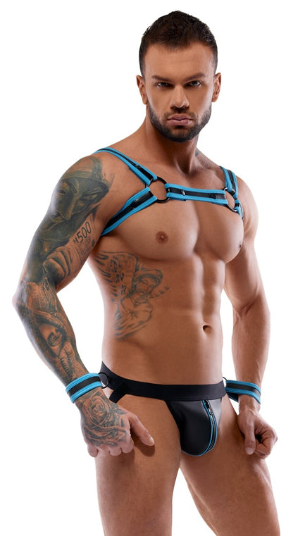 Svenjoyment Bondage Men's Black/Blue Bondage Set