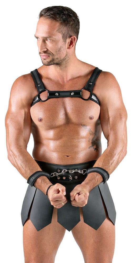 Svenjoyment Bondage Men's Skirt + Chest Harness