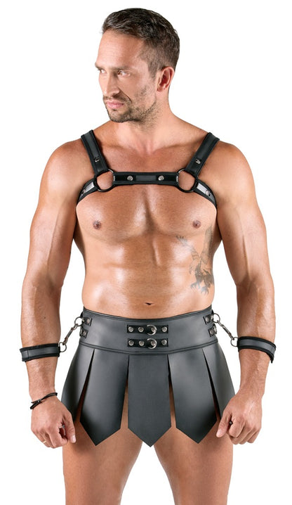 Svenjoyment Bondage Men's Skirt + Chest Harness
